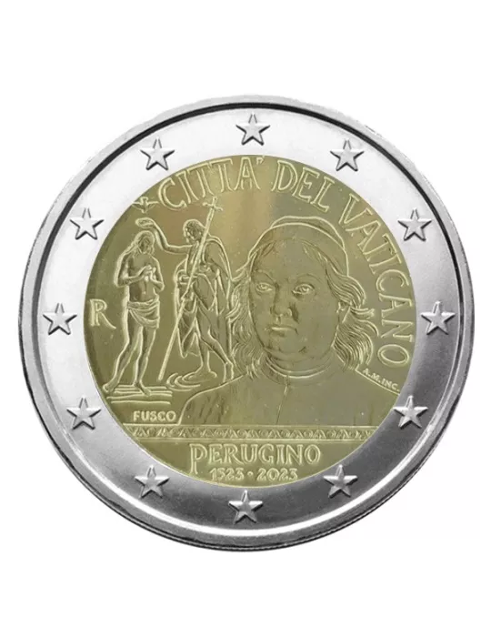 BU : 2 EURO COMMEMORATIVE 2023 : VATICAN (500 ans de la Mort de Le Pérugin)