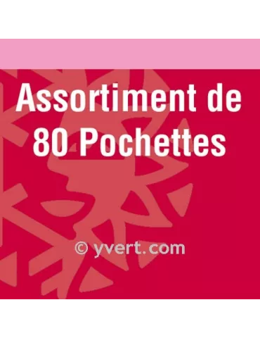 Assortiment de 80 pochettes double soudure