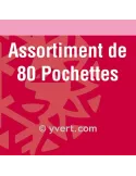 Assortiment de 80 pochettes double soudure