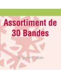 Assortiment de 30 bandes simple soudure (Fond transparent)