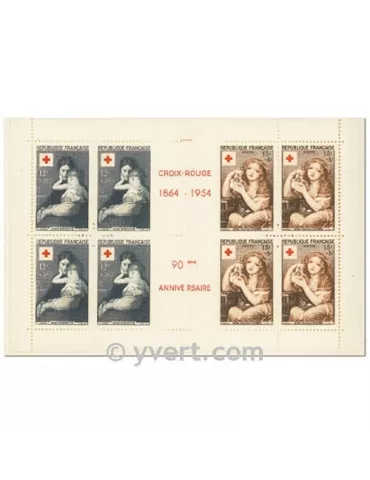 n° 2003 - Timbre France Carnets Croix Rouge (1954)