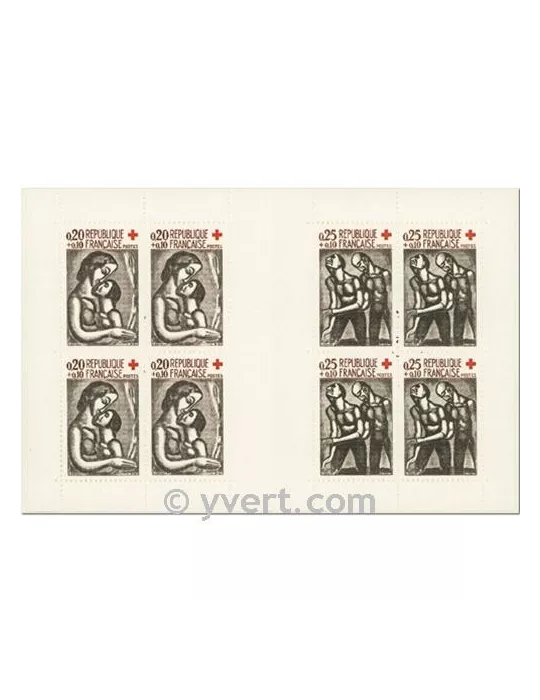 n° 2010 - Timbre France Carnets Croix Rouge (1961)