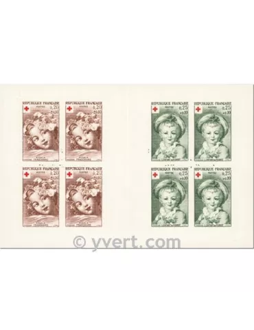 n° 2011 - Timbre France Carnets Croix Rouge (1962)