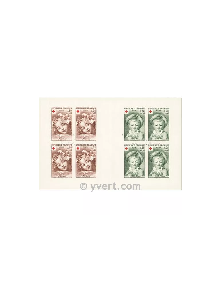 n° 2011 - Timbre France Carnets Croix Rouge (1962)