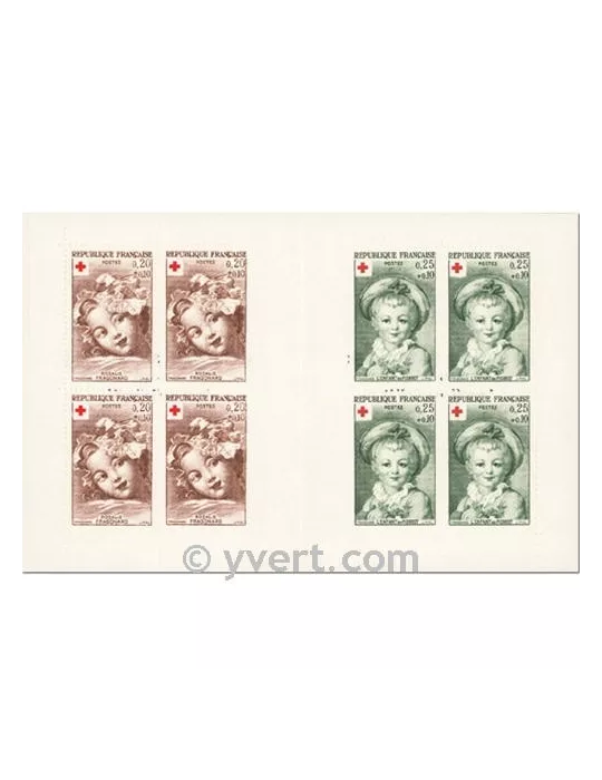 n° 2011 - Timbre France Carnets Croix Rouge (1962)