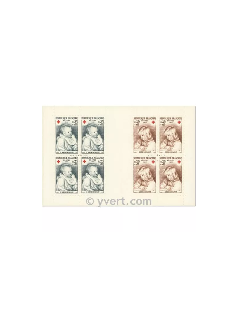 n° 2014 - Timbre France Carnets Croix Rouge (1965)