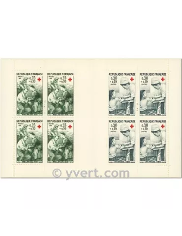 n° 2015 - Timbre France Carnets Croix Rouge (1966)
