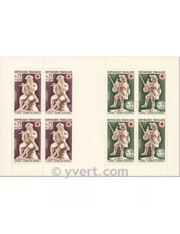 n° 2016 - Timbre France Carnets Croix Rouge (1967)