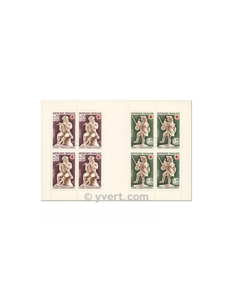 n° 2016 - Timbre France Carnets Croix Rouge (1967)