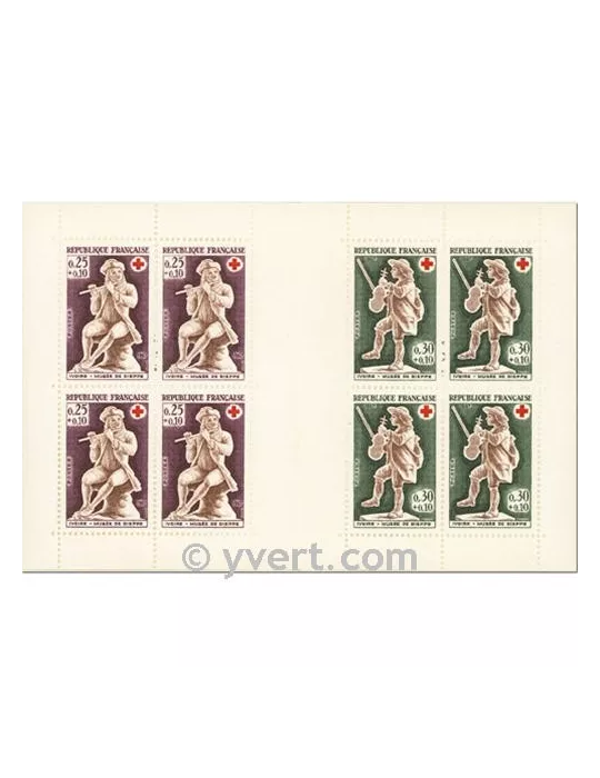 n° 2016 - Timbre France Carnets Croix Rouge (1967)