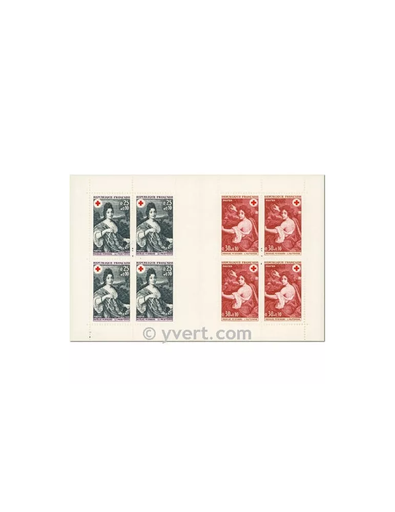 n° 2017 - Timbre France Carnets Croix Rouge (1968)