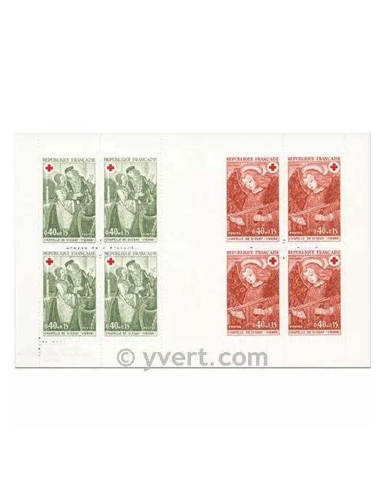 n° 2019 - Timbre France Carnets Croix Rouge (1970)