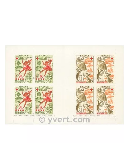 n° 2024 - Timbre France Carnets Croix Rouge (1975)