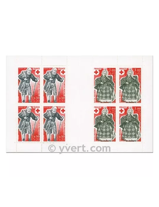 n° 2026 - Timbre France Carnets Croix Rouge (1977)