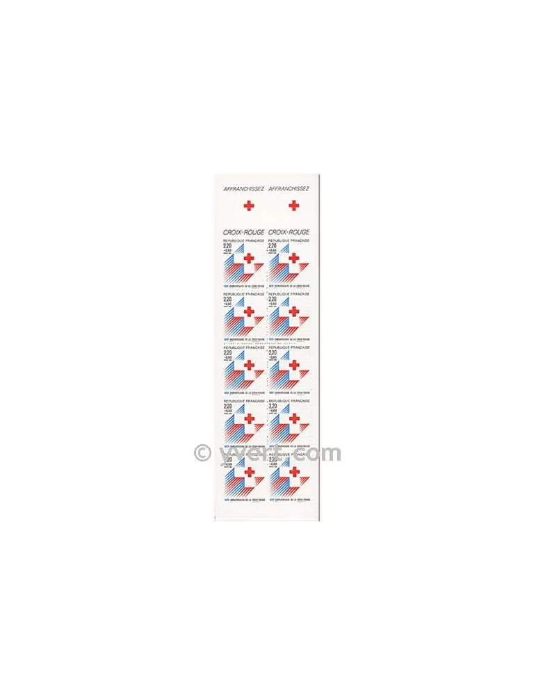 n° 2037 - Timbre France Carnets Croix Rouge (1988)