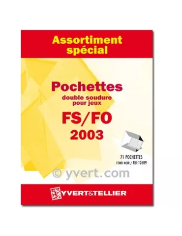 Assortiment de pochettes (double soudure) : 2003