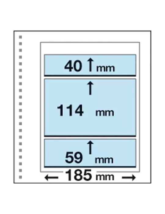 Recharges CK18 : 1 poche centrale (114x185mm) et 2 bandes (40/59 x185mm) - MARINI®