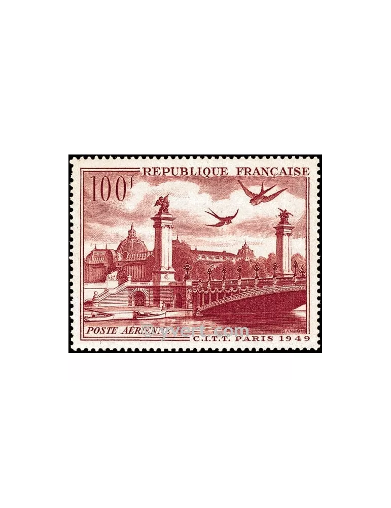 n° 28 - Timbre France Poste aérienne