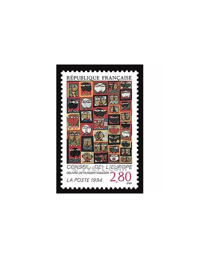 n° 112 - Timbre France De service