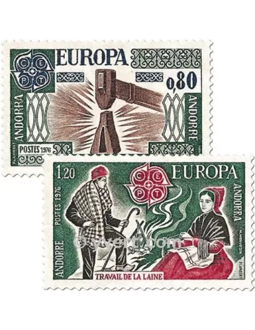 n° 253/254 - Timbre Andorre Poste