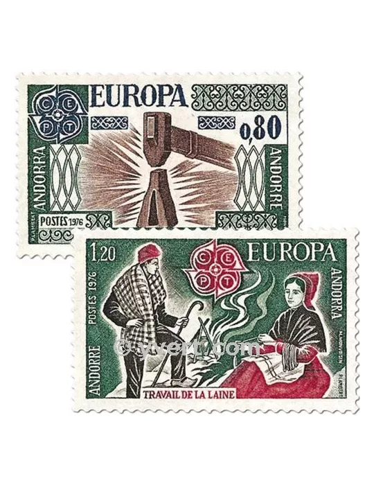 n° 253/254 - Timbre Andorre Poste