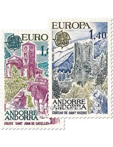 n° 261/262 - Timbre Andorre Poste