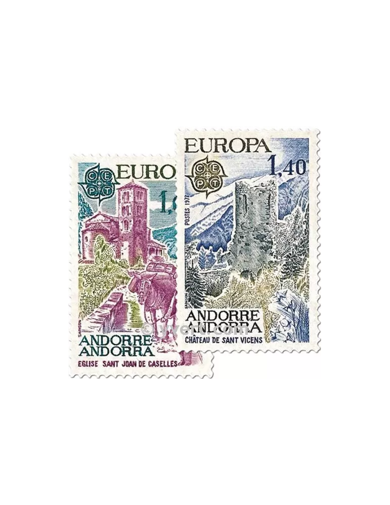 n° 261/262 - Timbre Andorre Poste
