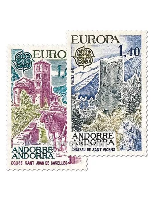 n° 261/262 - Timbre Andorre Poste