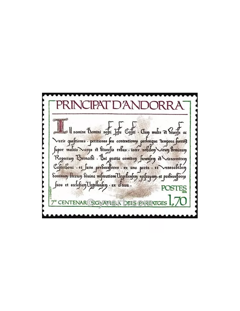 n° 273 - Timbre Andorre Poste