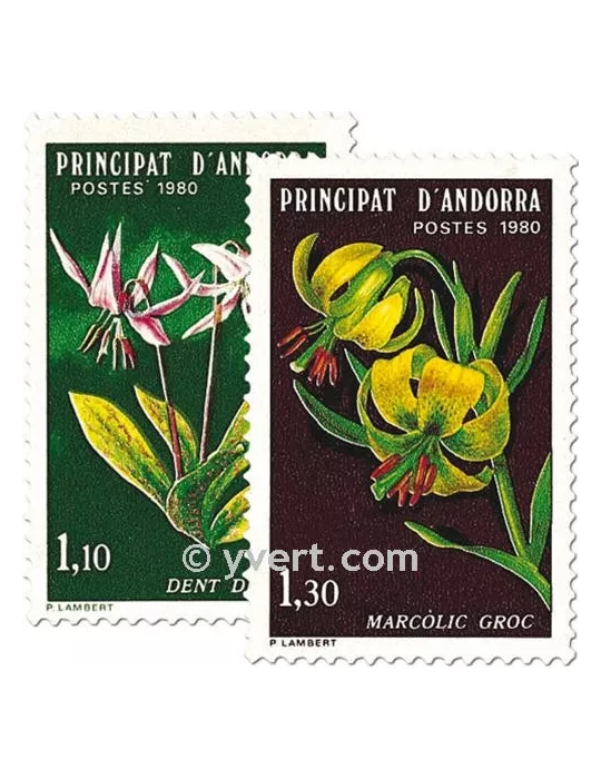 n° 286/287 - Timbre Andorre Poste