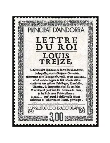 n° 315 - Timbre Andorre Poste