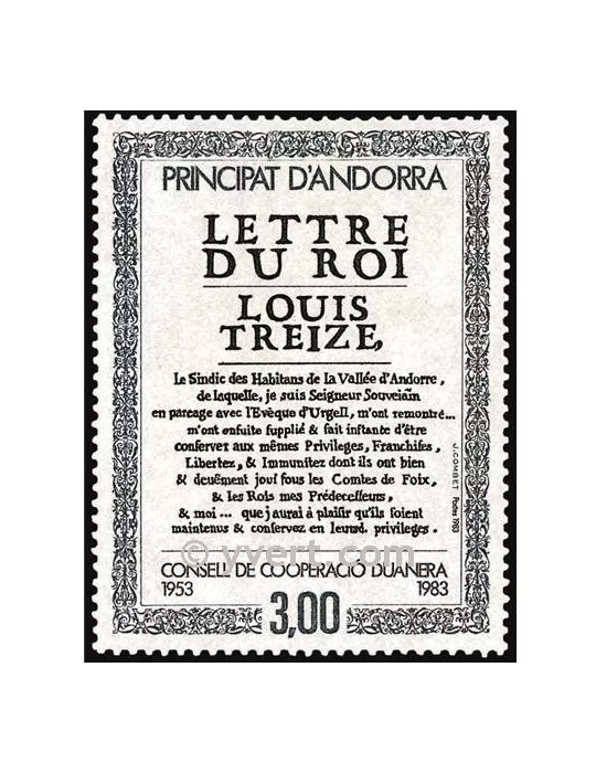 n° 315 - Timbre Andorre Poste