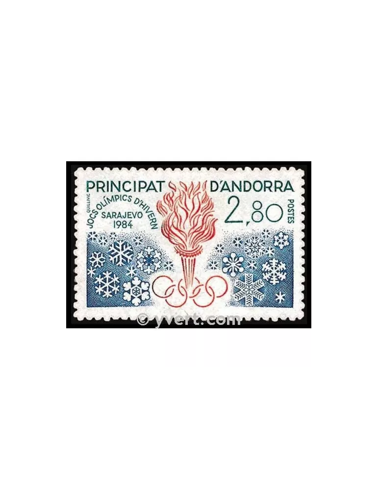 n° 327 - Timbre Andorre Poste