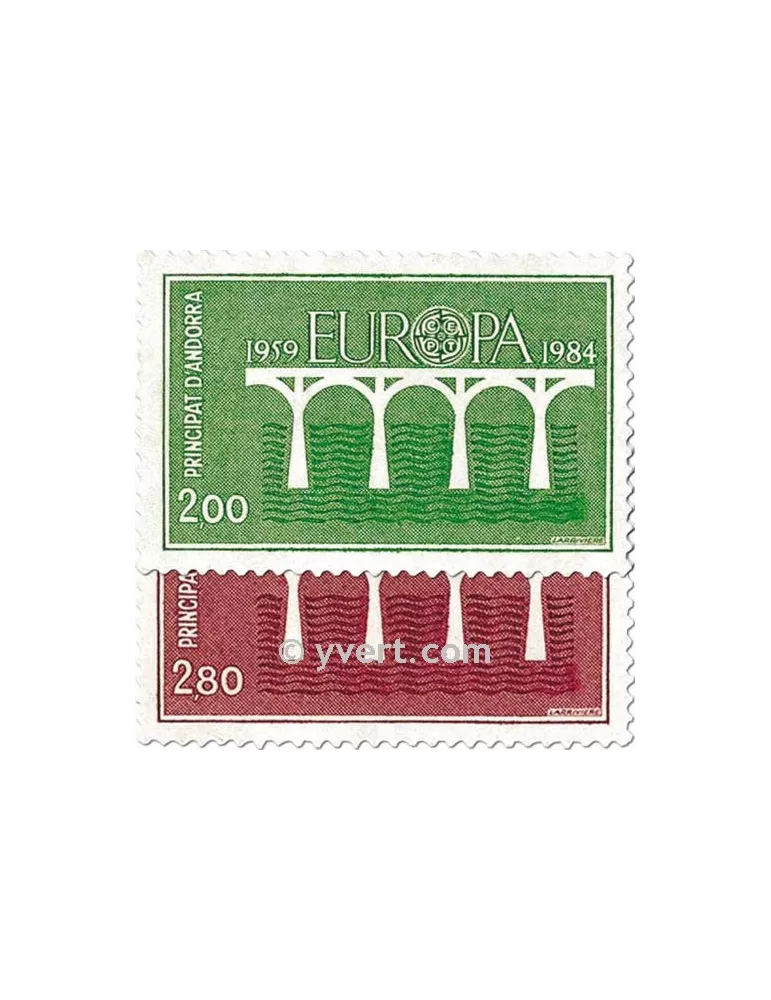 n° 329/330 - Timbre Andorre Poste