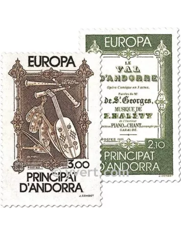 n° 339/340 - Timbre Andorre Poste