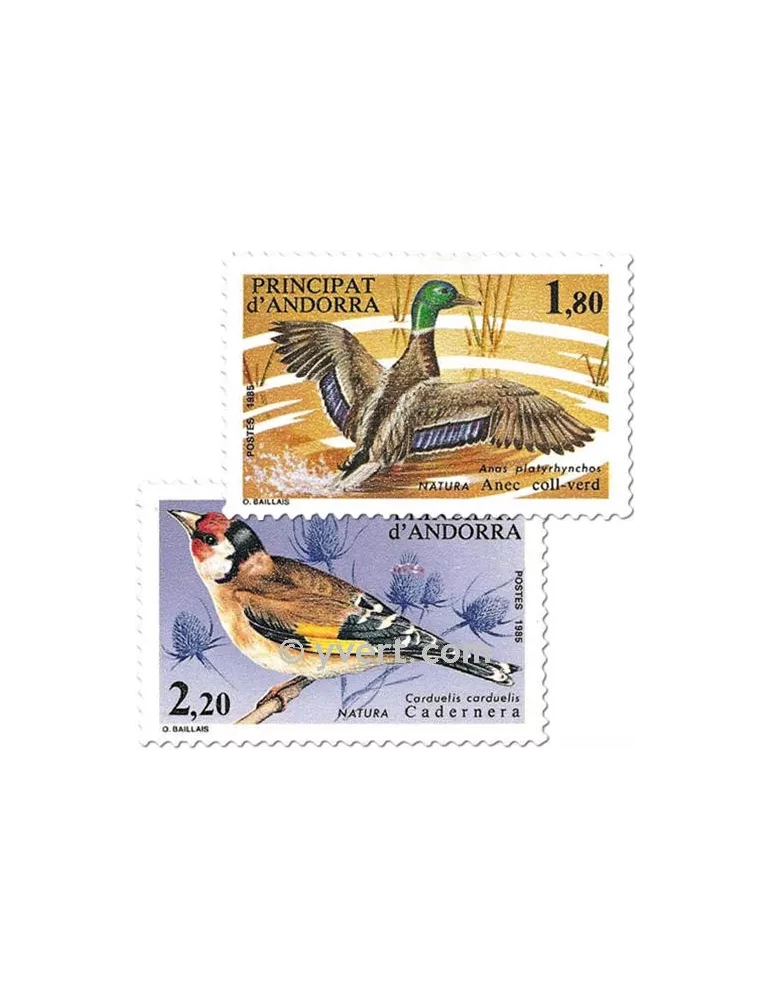 n° 342/343 - Timbre Andorre Poste