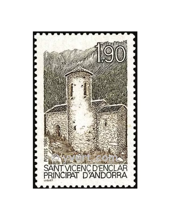 n° 354 - Timbre Andorre Poste