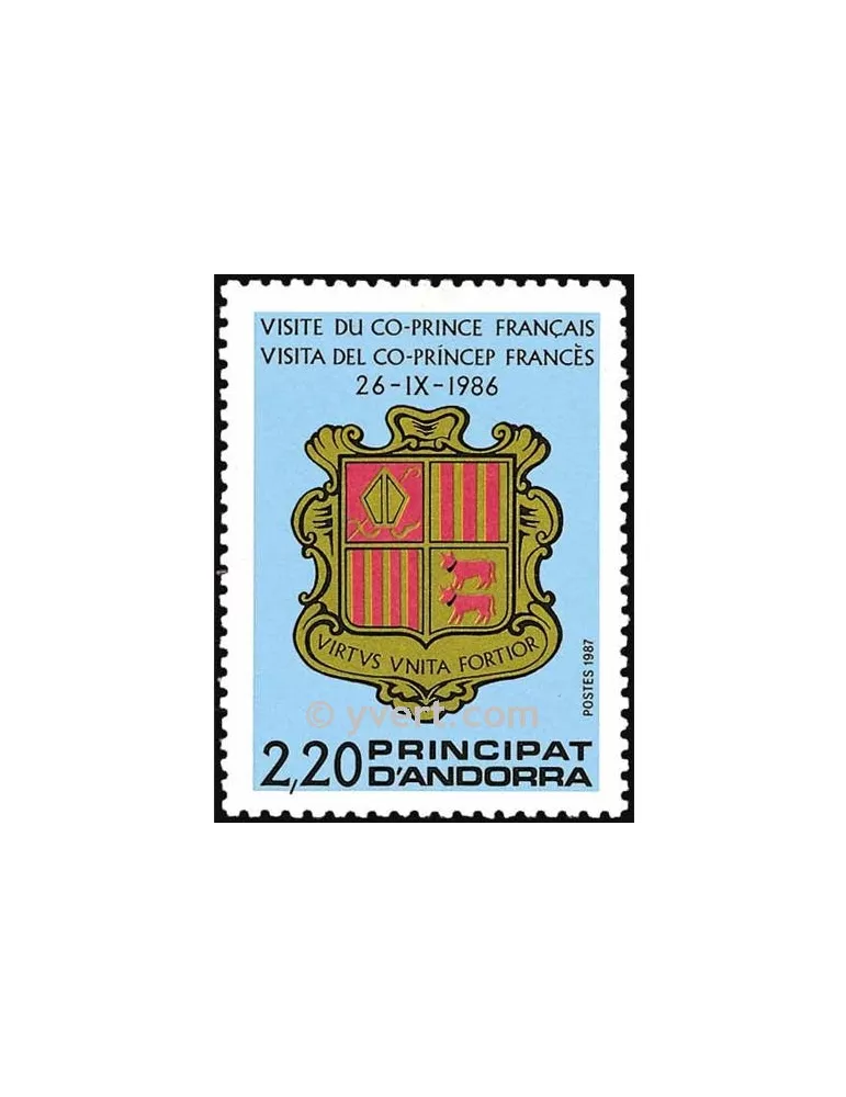 n° 355 - Timbre Andorre Poste