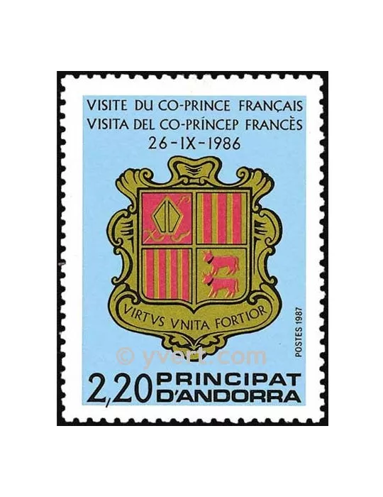 n° 355 - Timbre Andorre Poste