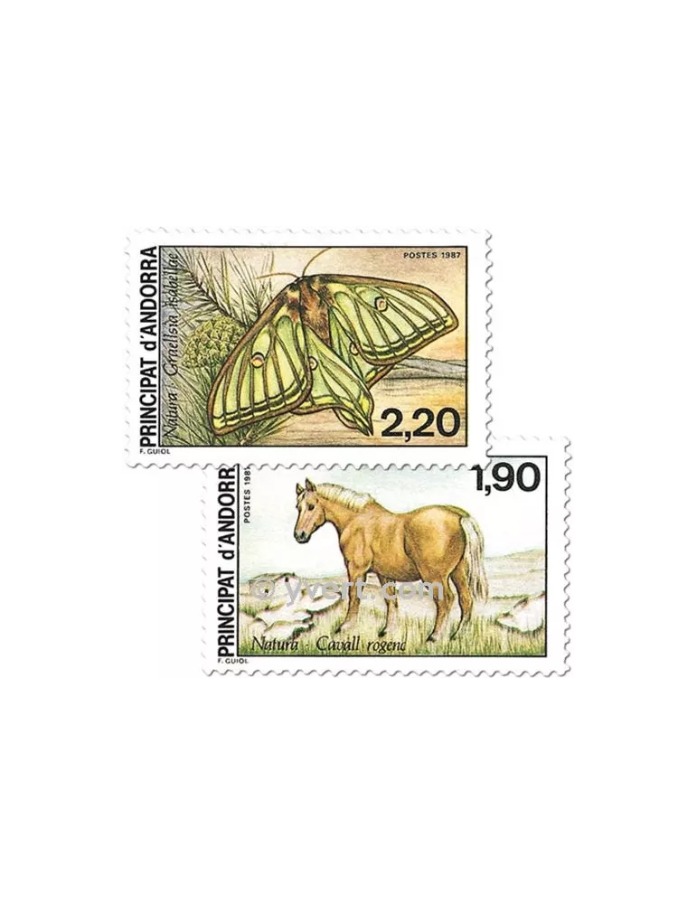 n° 361/362 - Timbre Andorre Poste