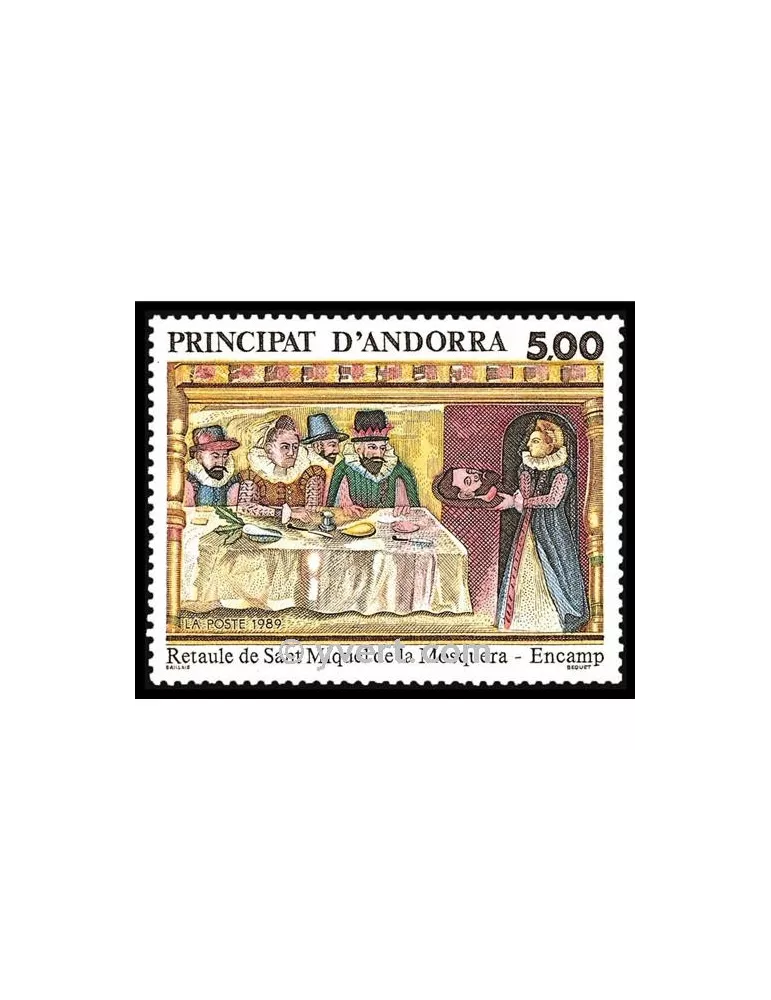 n° 384 - Timbre Andorre Poste