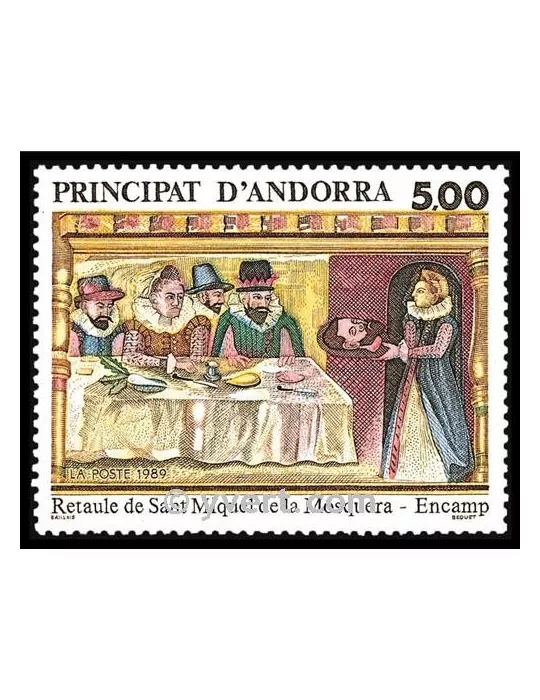 n° 384 - Timbre Andorre Poste