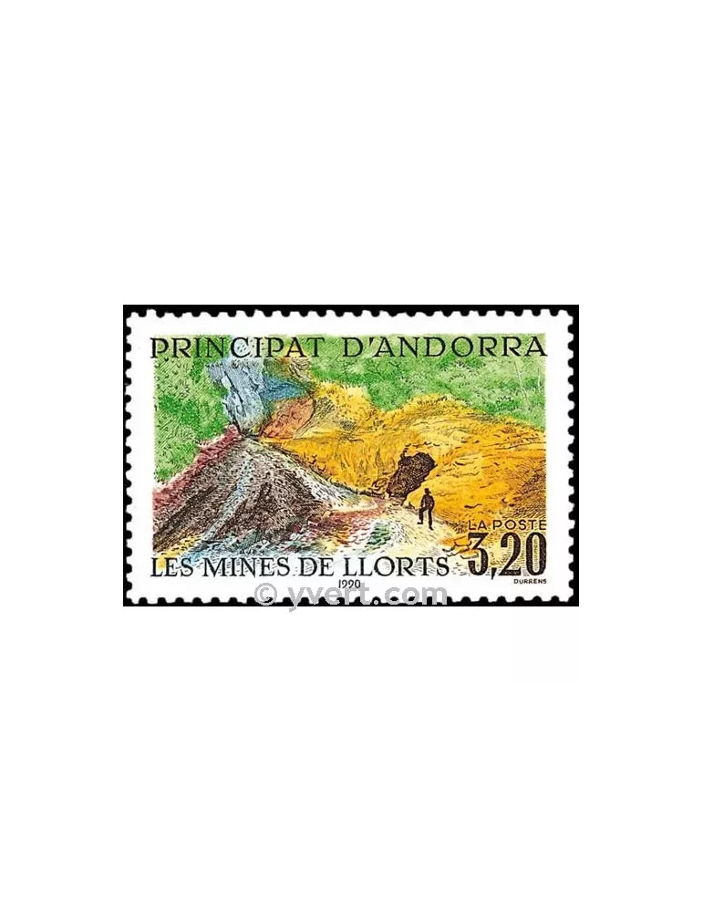 n° 386 - Timbre Andorre Poste