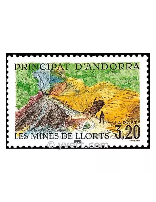 n° 386 - Timbre Andorre Poste