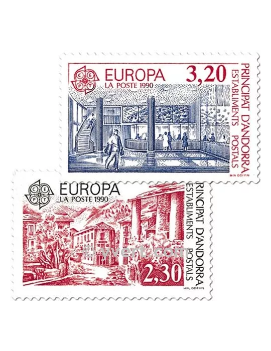 n° 388/389 - Timbre Andorre Poste