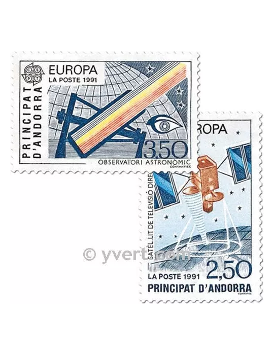 n° 402/403 - Timbre Andorre Poste