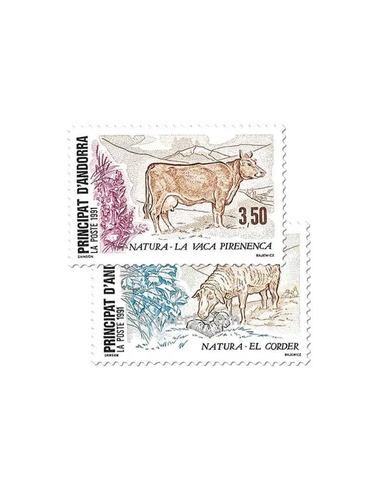 n° 405/406 - Timbre Andorre Poste