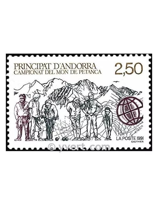 n° 407 - Timbre Andorre Poste