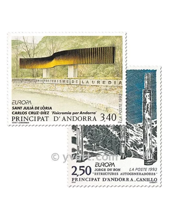 n° 430/431 - Timbre Andorre Poste