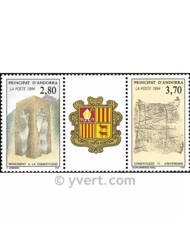 n° 443A - Timbre Andorre Poste